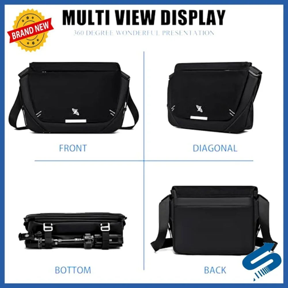 Waterproof Messenger Bag Fits 12